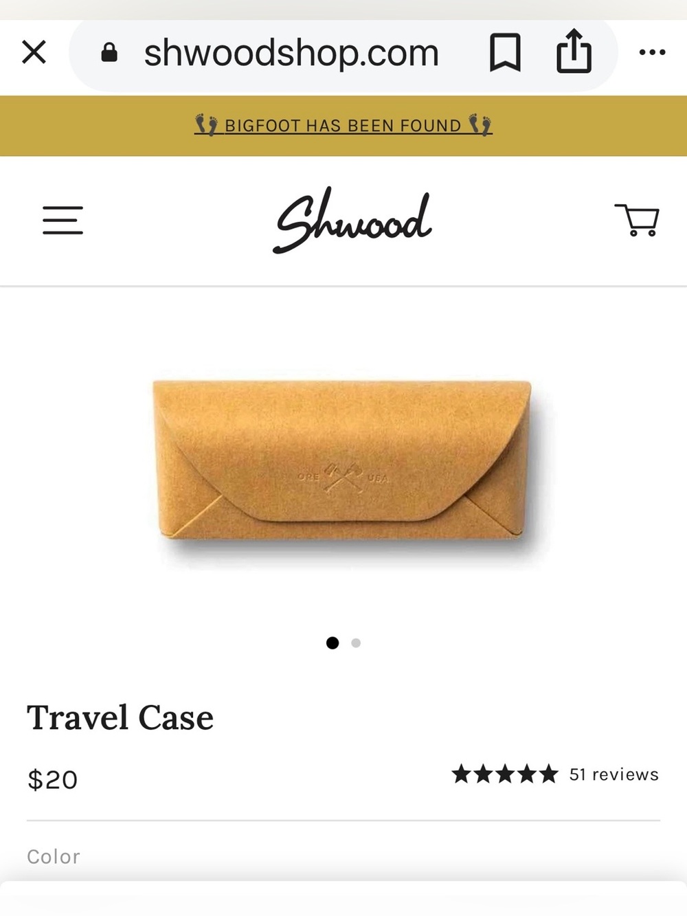 The Shwood Travel Case recycled chipboard aluminum core magnet closure